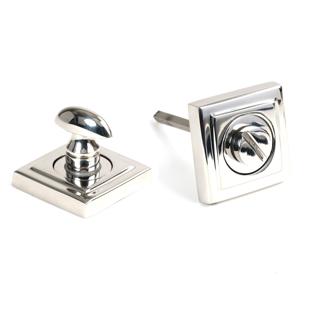 From the Anvil Marine 316 Stainless Steel Round Thumbturn Set (Square) - Polished